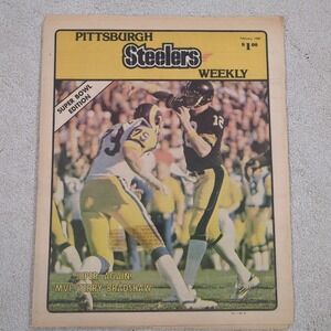 Vintage 1980 February, Pittsburgh Steelers Weekly Magazine,‎ Super Bowl Edition